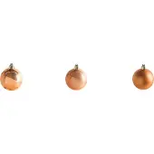 Beliani LOVATNET - Set van 60 kerstballen - Koper - Synthetisch materiaal