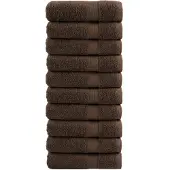 vidaXL Handdoeken SOLUND 10 st 600 g/m² 50x100 cm bruin