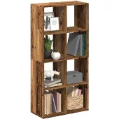 vidaXL Kamerscherm / boekenkast 69,5x29x137,5 cm hout oud houtkleur