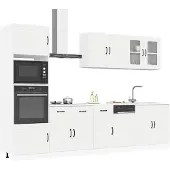 vidaXL 7-delige Keukenkastenset Kalmar bewerkt hout wit