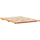 vidaXL Bedframe Wasbruin 140 x 220 cm Massief grenenhout