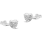 Karma Oorknoppen Ziconia Earstuds MAY Heart Zilver