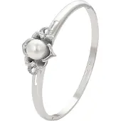 NAEMI Armband zilver / parelwit