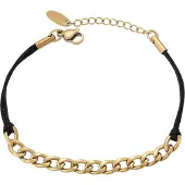 Faina Armband goud / zwart