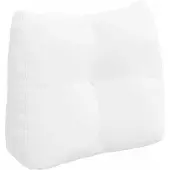 vidaXL Rugkussen Wit 60 x 24 x 50 cm Stof