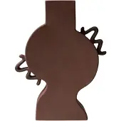 DBKD Platte vaas 33 cm Bruin