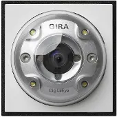 Gira kleurencamera, zuiver wit, model 126566 TX44 (inbouw), voor deuropener