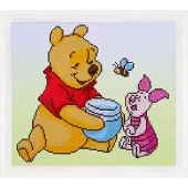 Vervaco - Diamond painting kit - Disney Pooh met knorretje - PN-0175277 - - Borduurpakket volwassenen - Borduurpakket kind