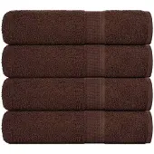 vidaXL Handdoeken FROGN 4 st 50x100 cm 360 g/m² bruin