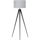 Beliani STILETTO - Staande lamp - Grijs - Metaal