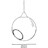 Design By Us Design hanglamp Ballroom, dimbaar, blauw, Woon-/ Eetkamer, metaal, Design, hanglamp