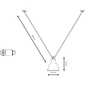 Lampe Gras Hanglampe , Koper, Woonkamer, Koper
