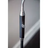 Halo Design Vloerlampe , dimbare, Zwart, Woonkamer, Metaal