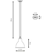 DCW éditions Hanglampe , Koper, Woonkamer, Metaal