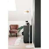 Halo Design Vloerlampe , Zwart, Woonkamer, Glas