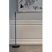 Halo Design Vloerlampe , Zwart, Woonkamer, Metaal