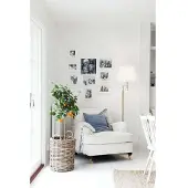 By Rydens Vloerlamp Orlando, zwart, Woon-/ Eetkamer, metaal, vloerlamp