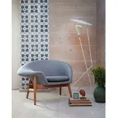 Warm Nordic Vloerlampe , Silhouette, Wit, Woonkamer, Metaal, Designer