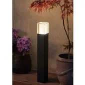 Franssen Zwarte terraslamp Arendal 64cm met led