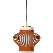 Warm Nordic Hanglampe , Opal Lamella, dimbare, Roestbruin, Eetkamer, Metaal, Vintage / Retro