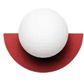 Swedish Ninja Wandlampe , Rood, Woonkamer, Metaal