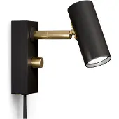 BELID Cato wandlamp Matzwart-messing