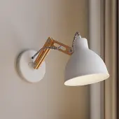 Lamkur Wandlampe , Skansen, dimbare, Hout, Woonkamer, Hout, Industrieel