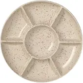 Sagaform Ditte serveerschotel Beige-bordeauxrood