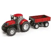 Baczek Rode Tractor Met Trailer ,60Cm.