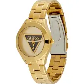 GUESS Analoog horloge 'Tri Plaque' goud / zwart / zilver