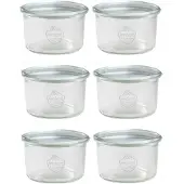 Weck Glazen Potten 200ml - Set van 6 Stuks - Hittebestendig
