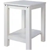 Homestyle4u Nachtkastje - Bijzettafel - Hout - Slaapkamer - Woonkamertafel - Wit