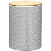 Ambition Tuvo Keukenemmer met Bamboe Deksel - 1100ml - Grijs