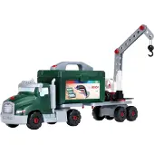 Bosch Toys Bosch Ixolino II gereedschapswagen-set - 86 onderdelen - incl. accu-schroevendraaier, gereedschapskist, aanhanger, kraan en heftruck - groen