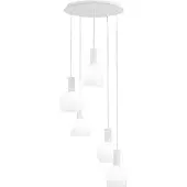 Eglo Pascoa, Flexibel, Wit, Wit, Glas, Staal, Glas, Binnen