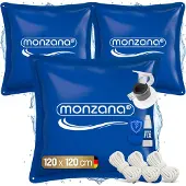 Monzana 3x zwembadrandbeschermer, wintermodel, XL, chloorbestendig, rechthoekig