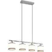TRIO Hanglamp Davos wit 4-lichts