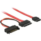DeLOCK SATA2 kabel voor slimline apparaten, Interne kabel (PC)