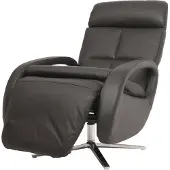Mendler Relaxfauteuil -L11, design tv-fauteuil, ligfauteuil, verstelbare ligfunctie ~ zwart