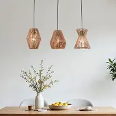 LumenXL Bohemian hanglamp van gevlochten touw - Intan