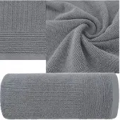 Eurofirany Luxe Katoenen Badhanddoek 30x50 cm - 500 GSM Zilverkleurig