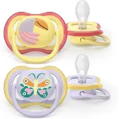 Philips Fopspeen +0m Air vlinder/krab 2 St Fopspeen