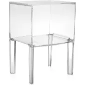 Kartell Small Ghost Buster Side Table met Opbergruimte Crystal