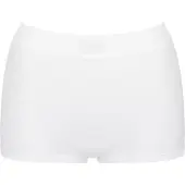 Sloggi Double Comfort short dames - Lekker zitten ondergoed dames - Badstof kruisje - katoenen dames ondergoed - 42 - Wit