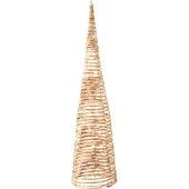 Lumineo Micro LED cone d18h60 cm naturel/warm wit