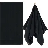 Zwoltex Queen Handdoek 30x50cm Zwart 650g/m² - 100% Biologisch Katoen