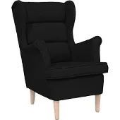 vidaXL Fauteuil 74x84x100 cm stof zwart