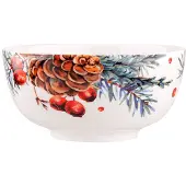 Altom Design Kerstmis Schaal Cranberry 400ml Porselein