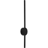 QAZQA Moderne wandlamp zwart 60cm incl. LED - Clockwise