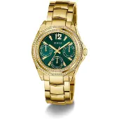 GUESS Analoog horloge 'RITZY' goud / groen